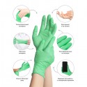 Перчатки медицинские WHITE PRODUCT зеленые, размер S - 2