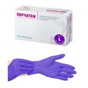 Перчатки медицинские WHITE PRODUCT фиолетовые, размер L - 1