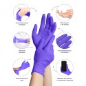 Перчатки медицинские WHITE PRODUCT фиолетовые, размер L - 2