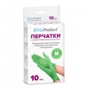 Перчатки медицинские WHITE PRODUCT размер M, зеленые - 1
