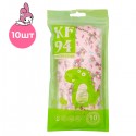 Маска защитная KF94 детская с рисунком hello kitty, розовая - 5